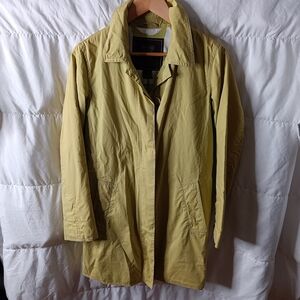 Coach Yellow Trench Coat Lightweight Classic